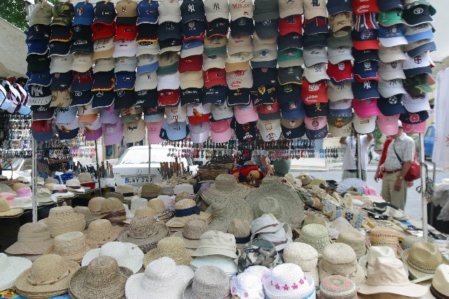 Fancy a hat! Our bank managers stall in Victoria!